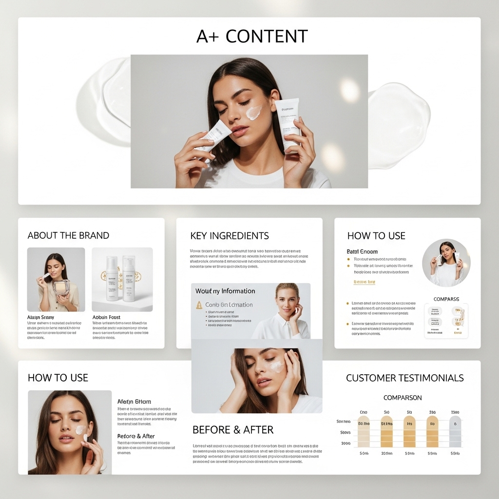 Amazon A+ Content Design for Beauty Brands