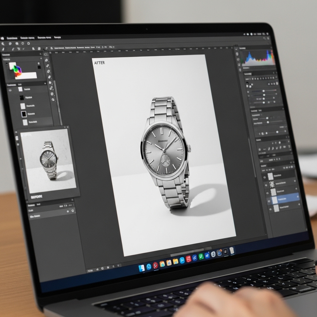 ecommerce product photo editing service white background