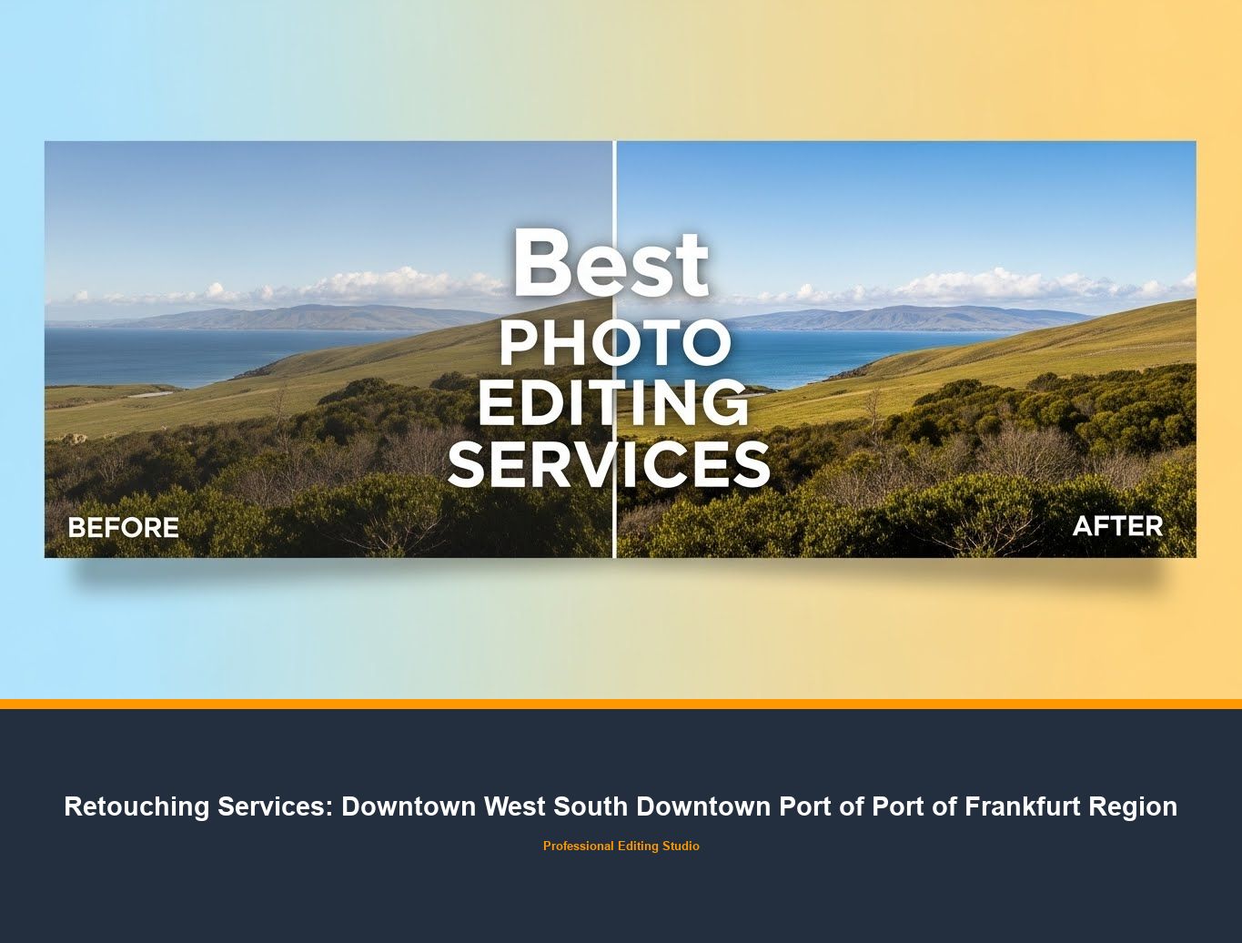 Clipping Path Service in Downtown West South Downtown Port of Port of Frankfurt Region
