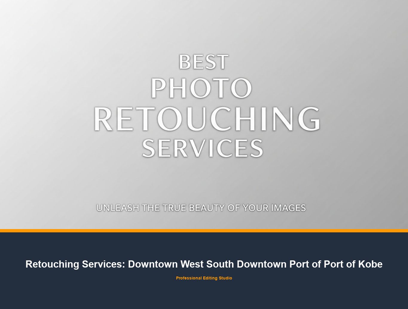Clipping Path Service in Downtown West South Downtown Port of Port of Kobe