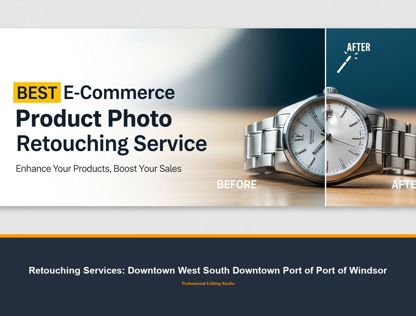 Clipping Path Service in Downtown West South Downtown Port of Port of Windsor