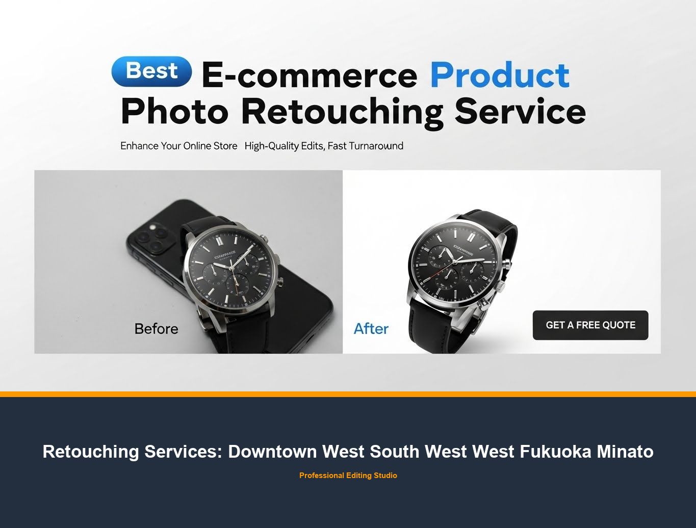 Clipping Path Service in Downtown West South West West Fukuoka Minato