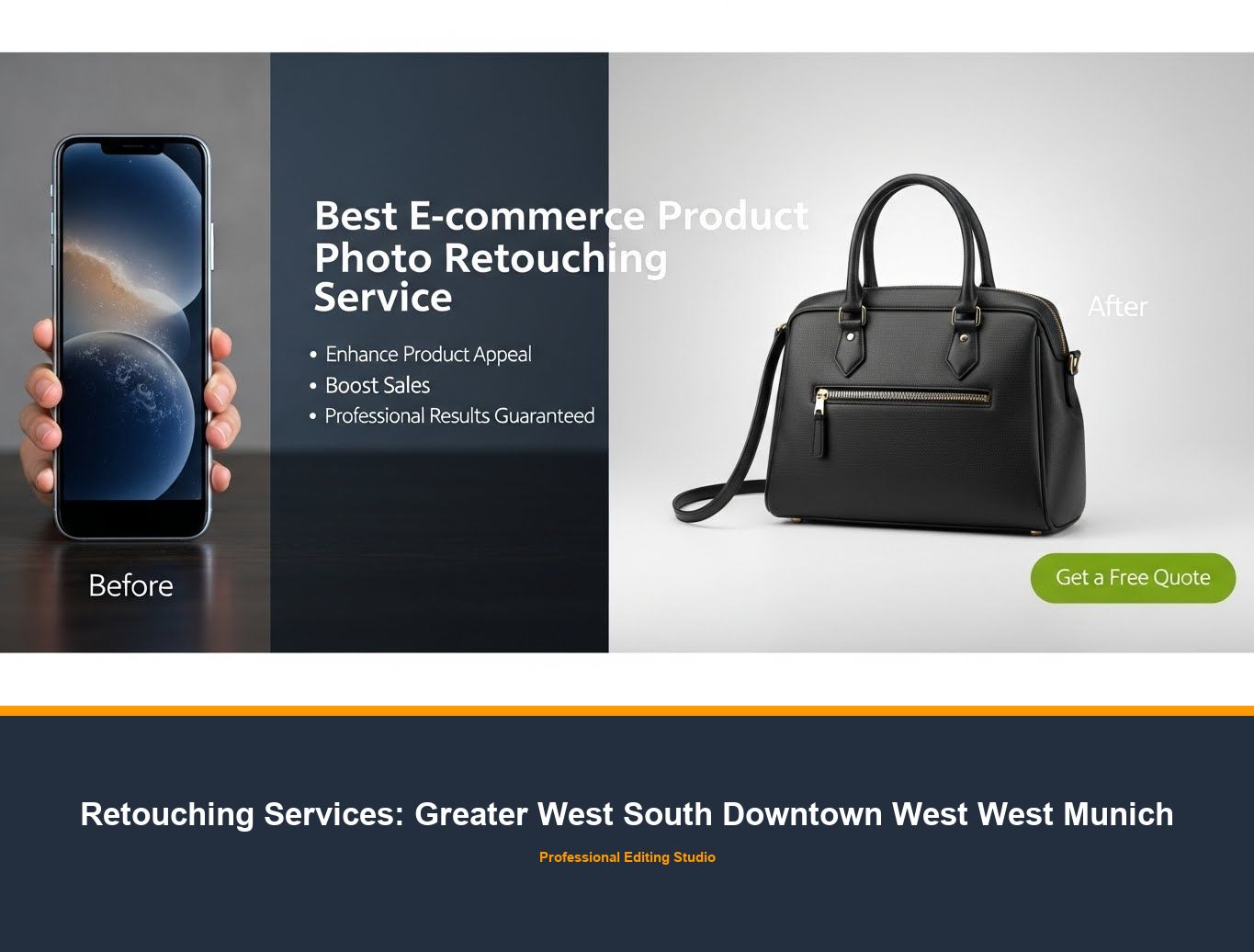 Ecommerce Photo Editing in Greater West South Downtown West West Munich