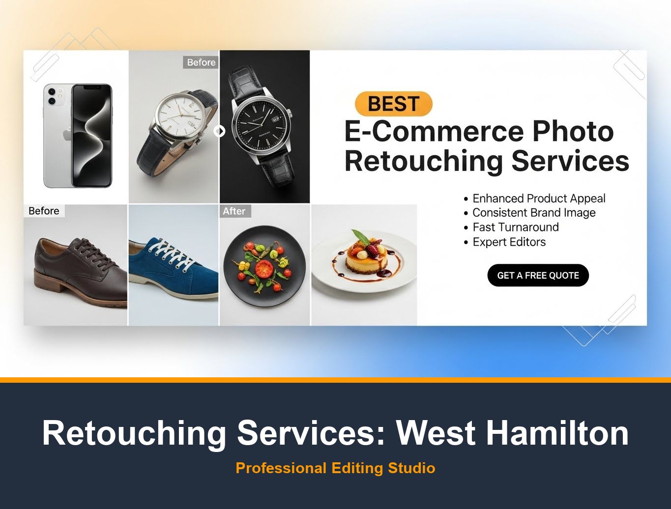Ecommerce Photo Editing in West Hamilton