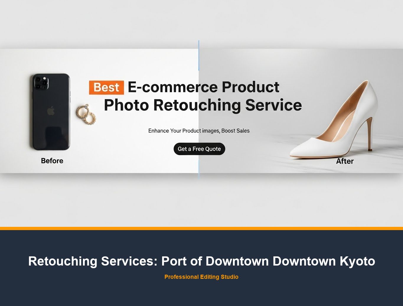 Photo Retouching Service in Port of Downtown Downtown Kyoto