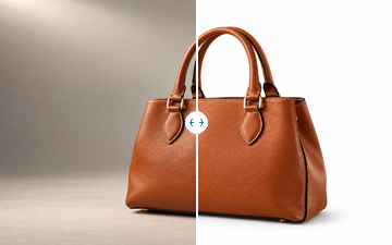 Handbag retouching preview